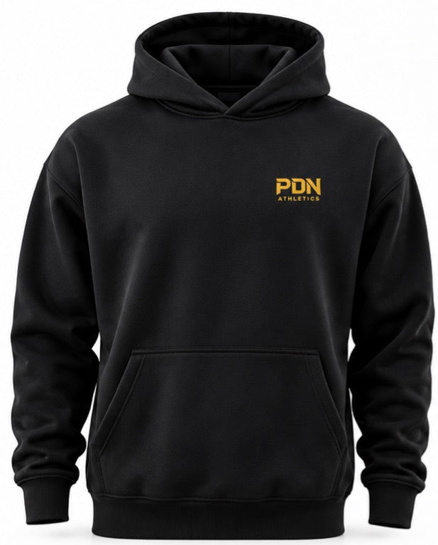 PDN Athletics Premium Hoodie – Black/Gold